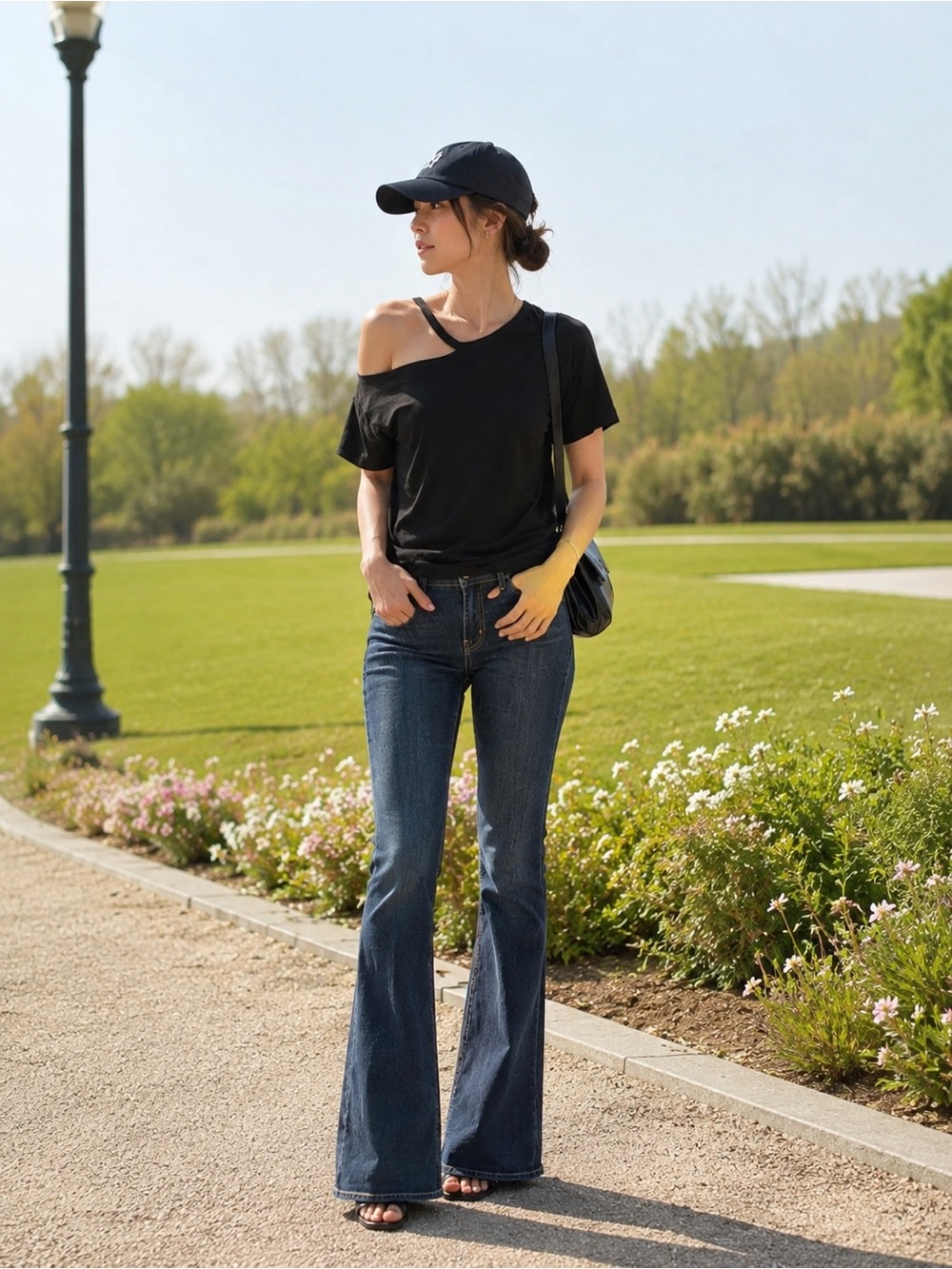Cold Shoulder Basic Tops